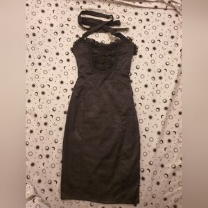 Killstar Gothic Black Lace Dress